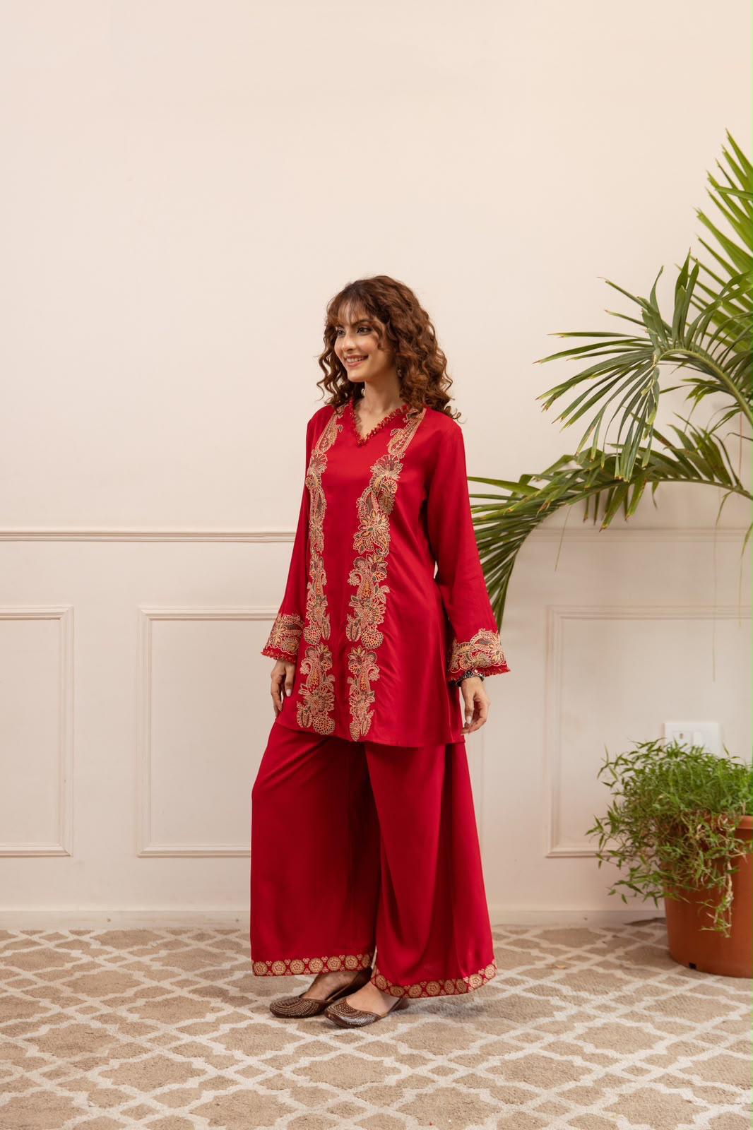 Pure German Rayon Red 2pc Set
