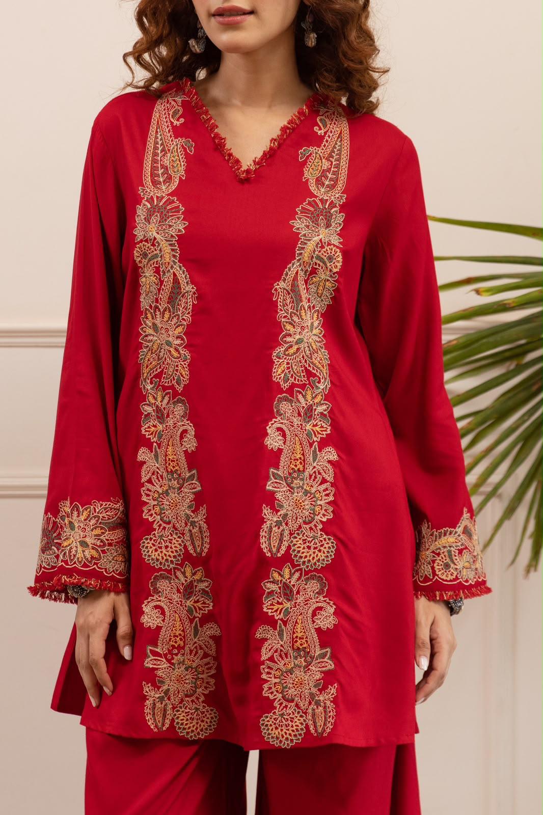Pure German Rayon Red 2pc Set