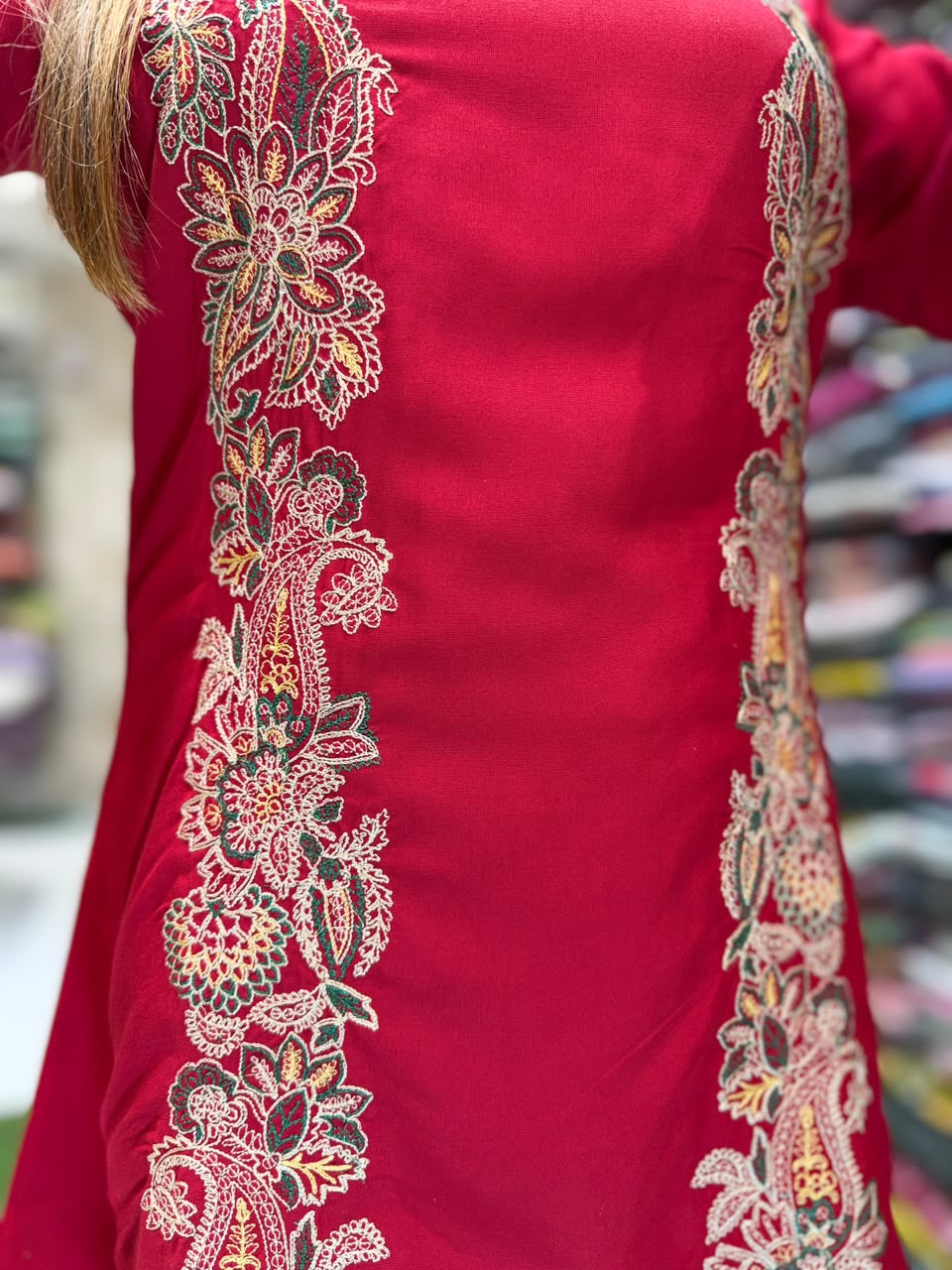 Pure German Rayon Red 2pc Set