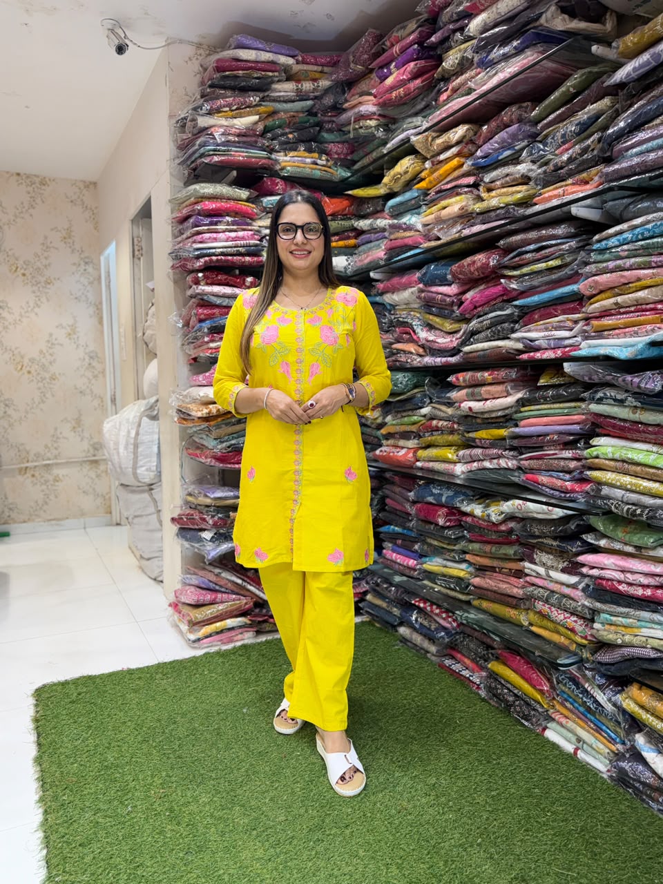 Pure Mull Cotton Yellow 2pc Set