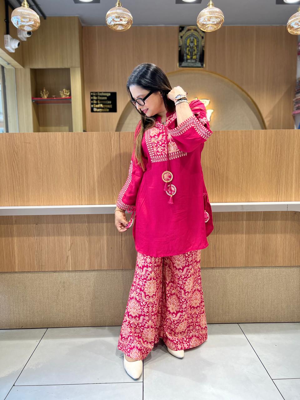 Pure Muslin Pink 2pc Set