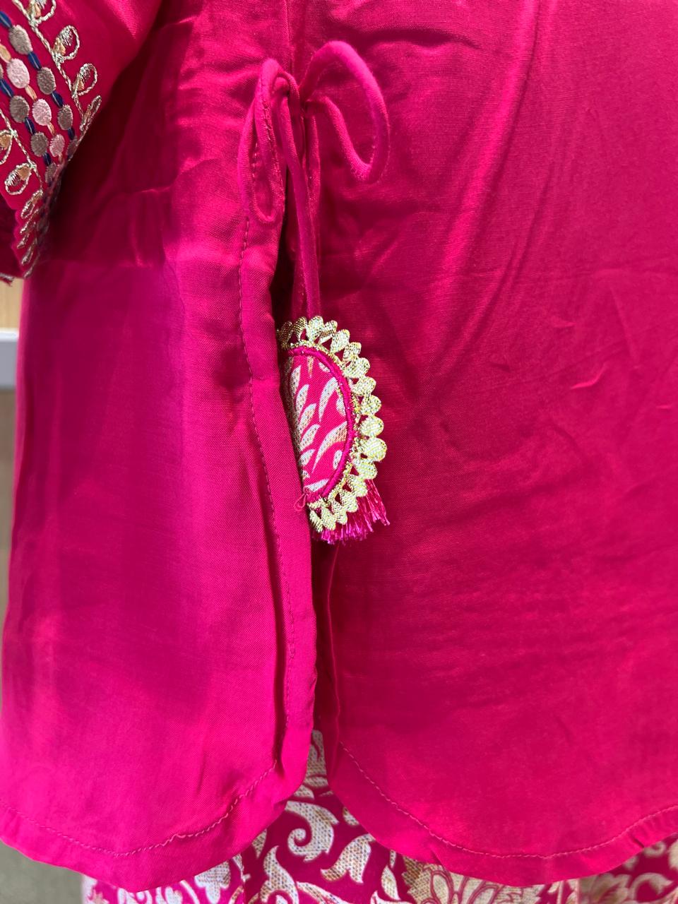 Pure Muslin Pink 2pc Set