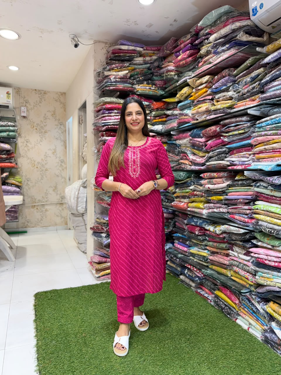 Pure Cotton Rani Pink 3pc Set