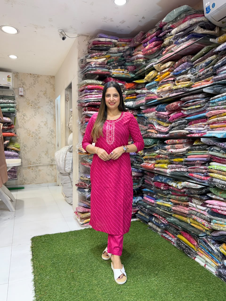 Pure Cotton Rani Pink 3pc Set