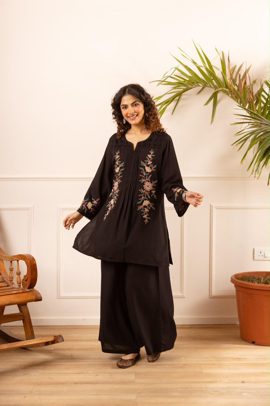 Pure German Rayon Black 2pc Set