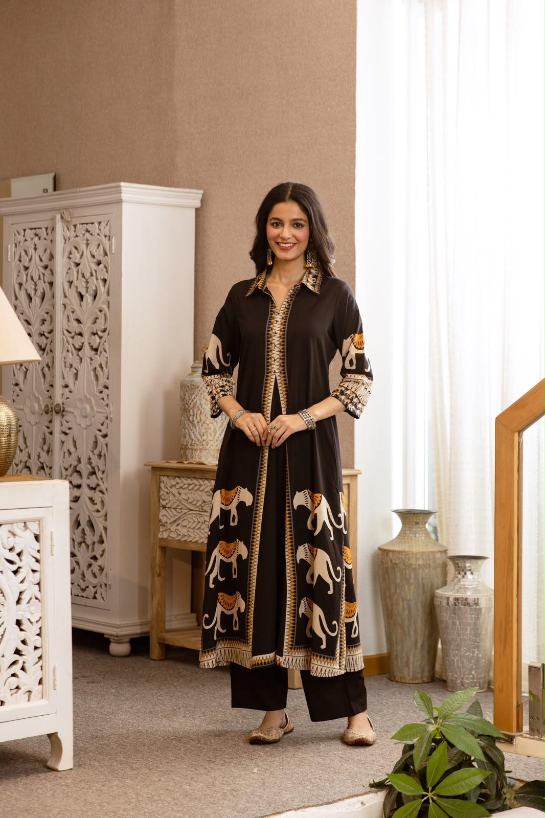 Pure Flex Cotton Black 2pc Set