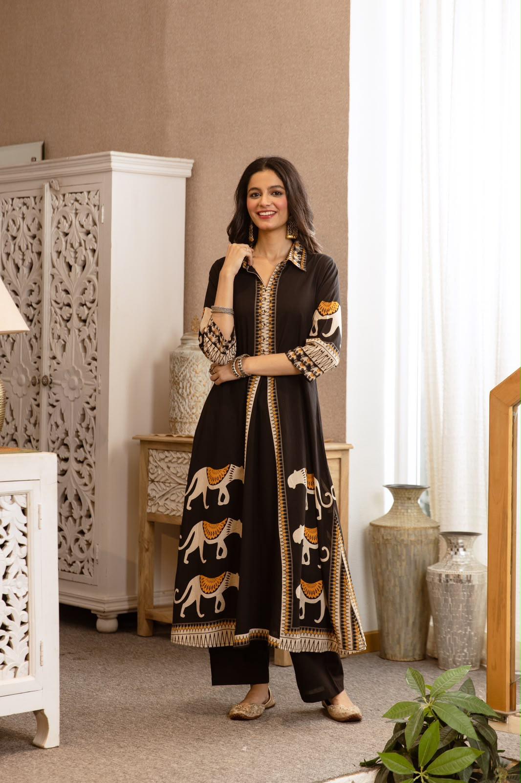 Pure Flex Cotton Black 2pc Set