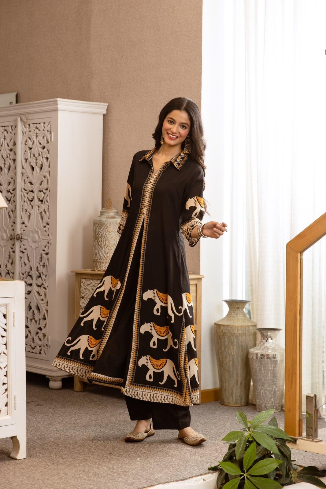 Pure Flex Cotton Black 2pc Set