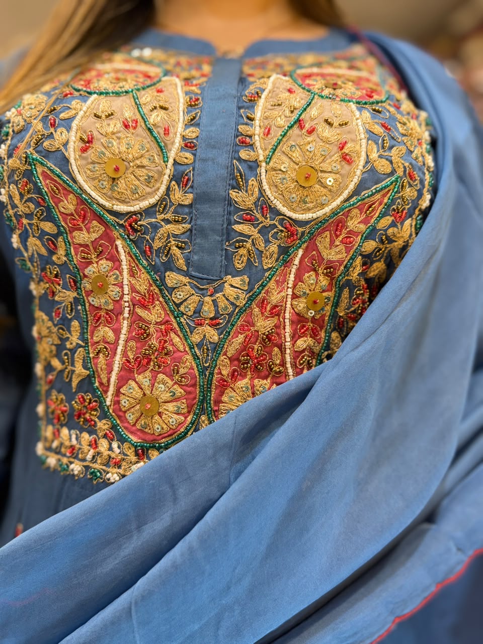 Pure Russian Silk Blue 3pc Set