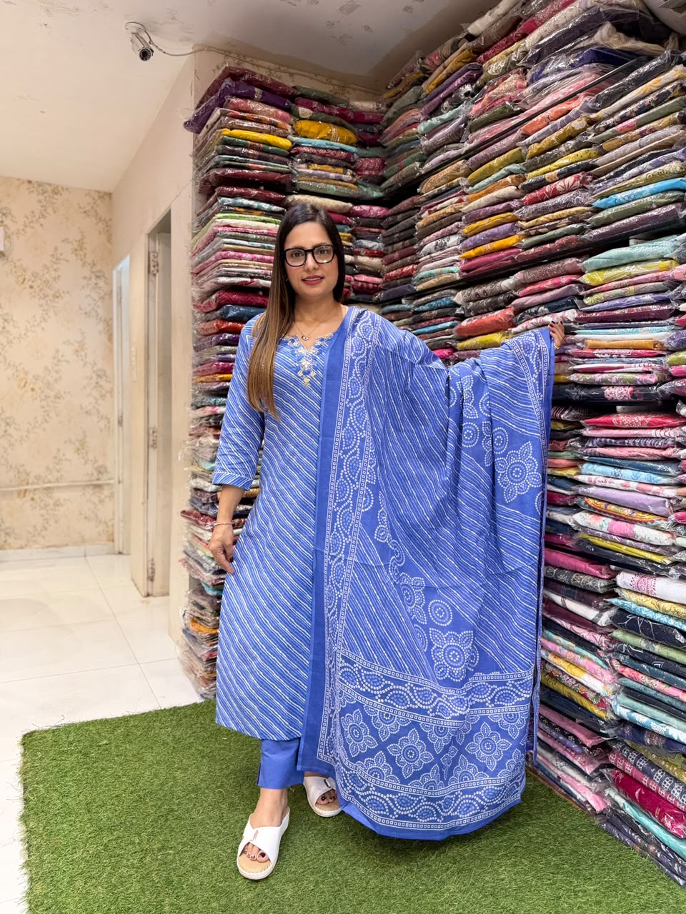 Pure Cotton Blue 3pc Set