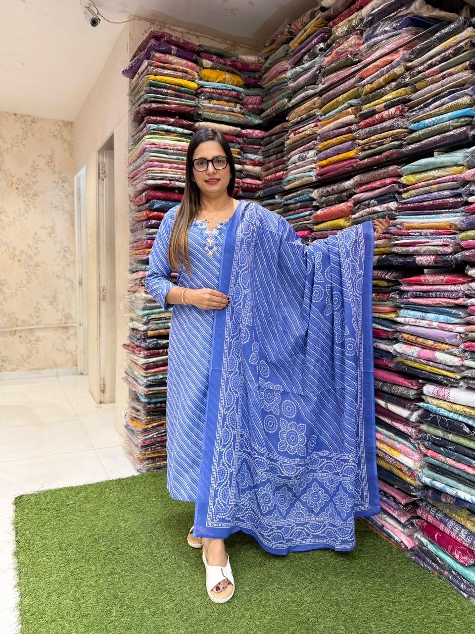 Pure Cotton Blue 3pc Set