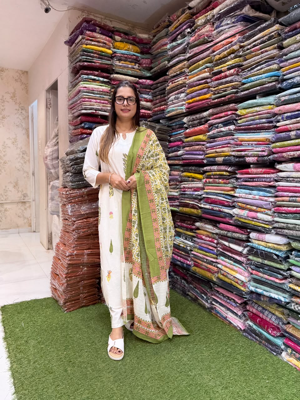 Pure Cotton Off White 3pc Set