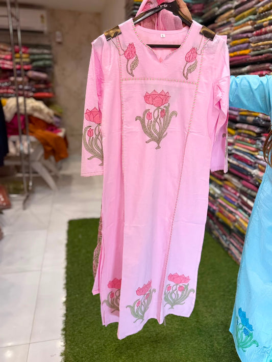 Pure Cotton Pink 3pc Set
