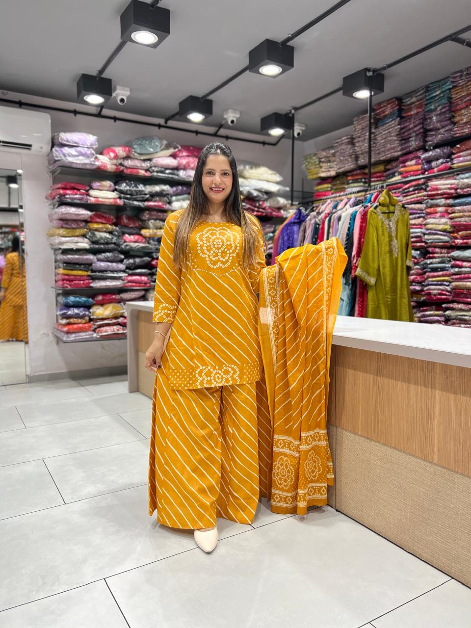 Pure Cotton Yellow 3pc Set