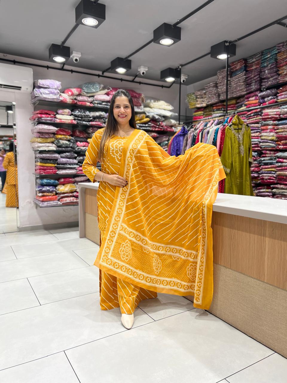Pure Cotton Yellow 3pc Set