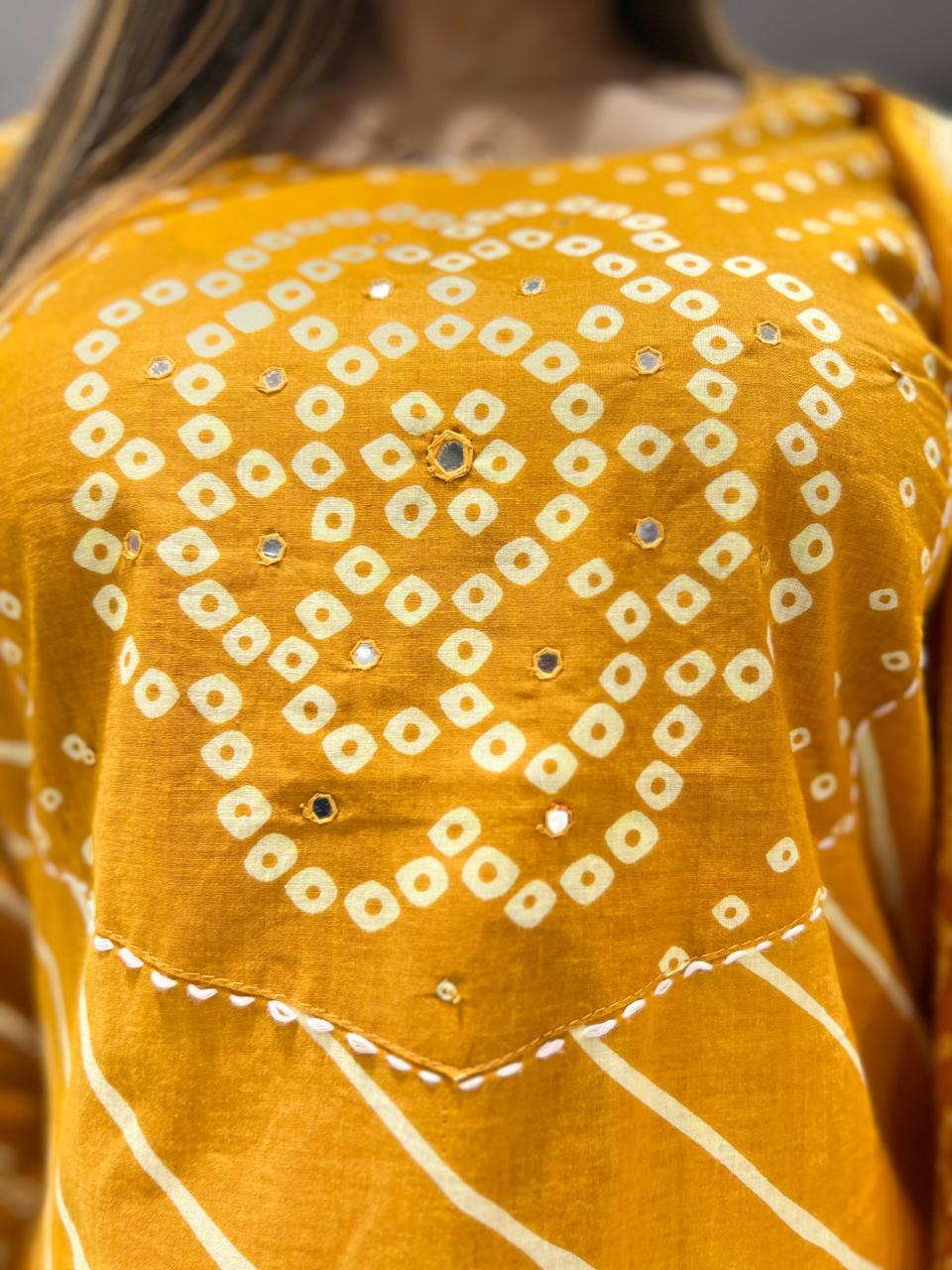 Pure Cotton Yellow 3pc Set