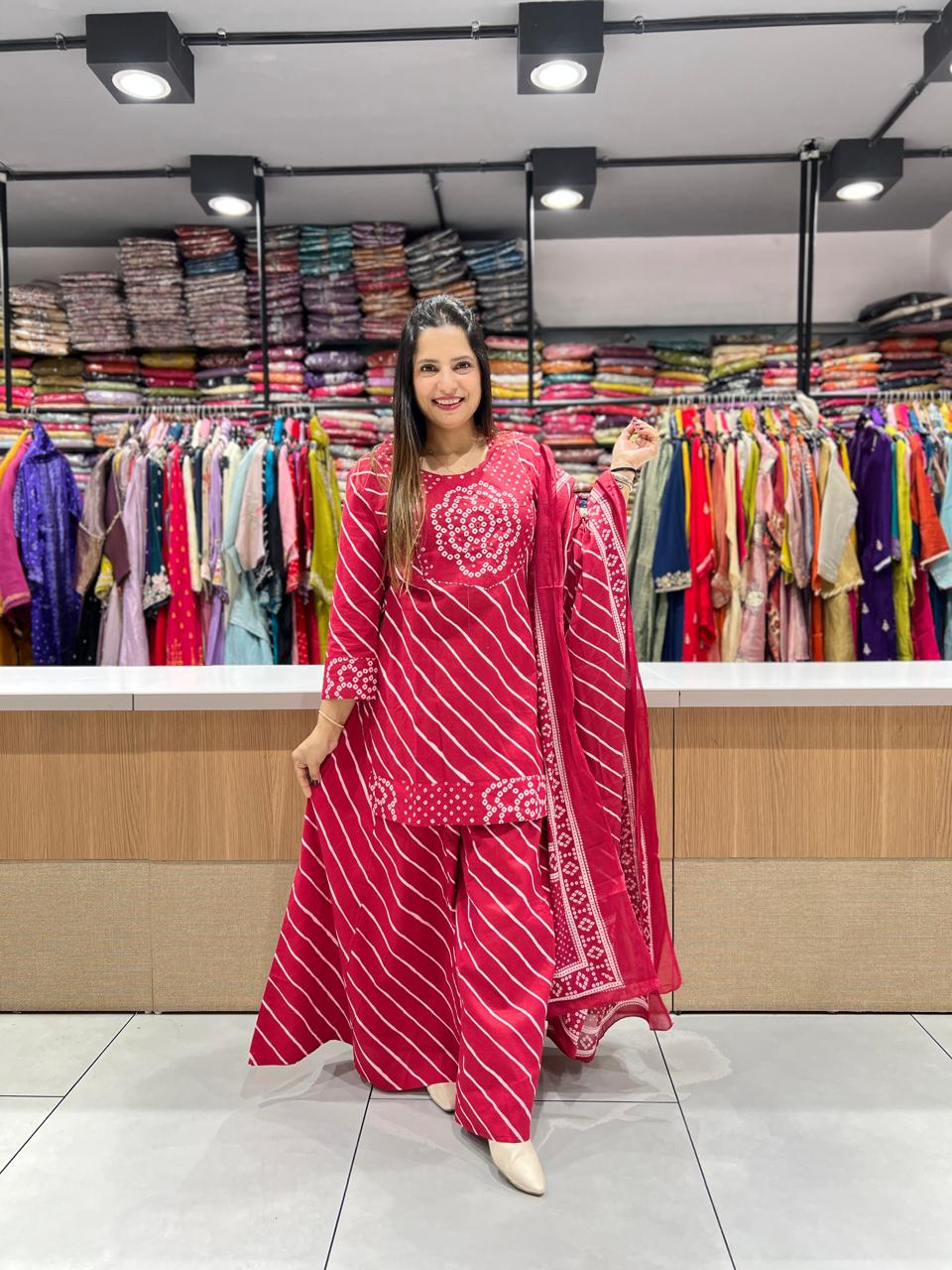 Pure Cotton Red 3pc Set