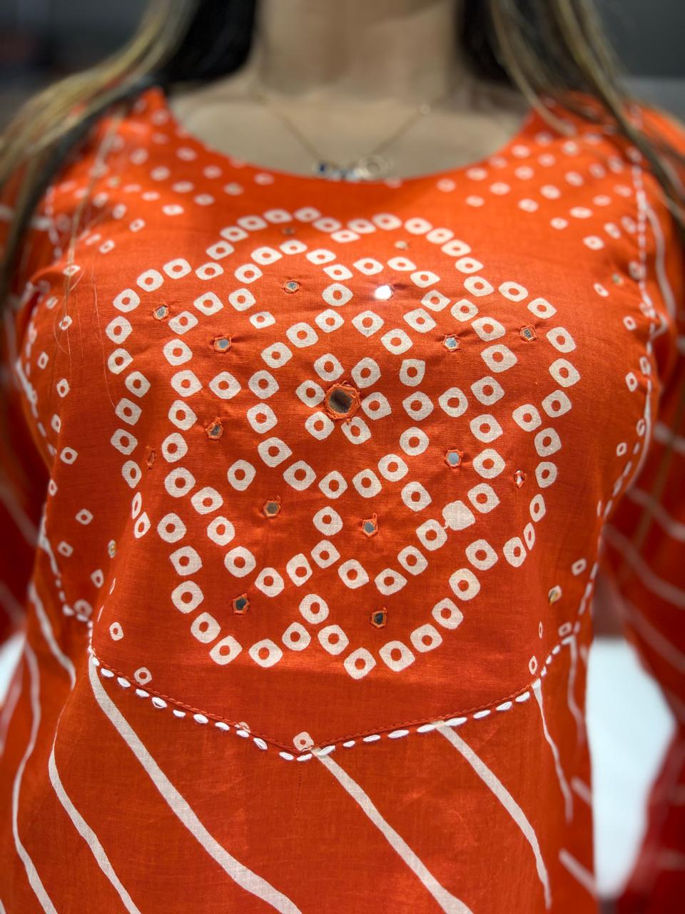 Pure Cotton Orange 3pc Set