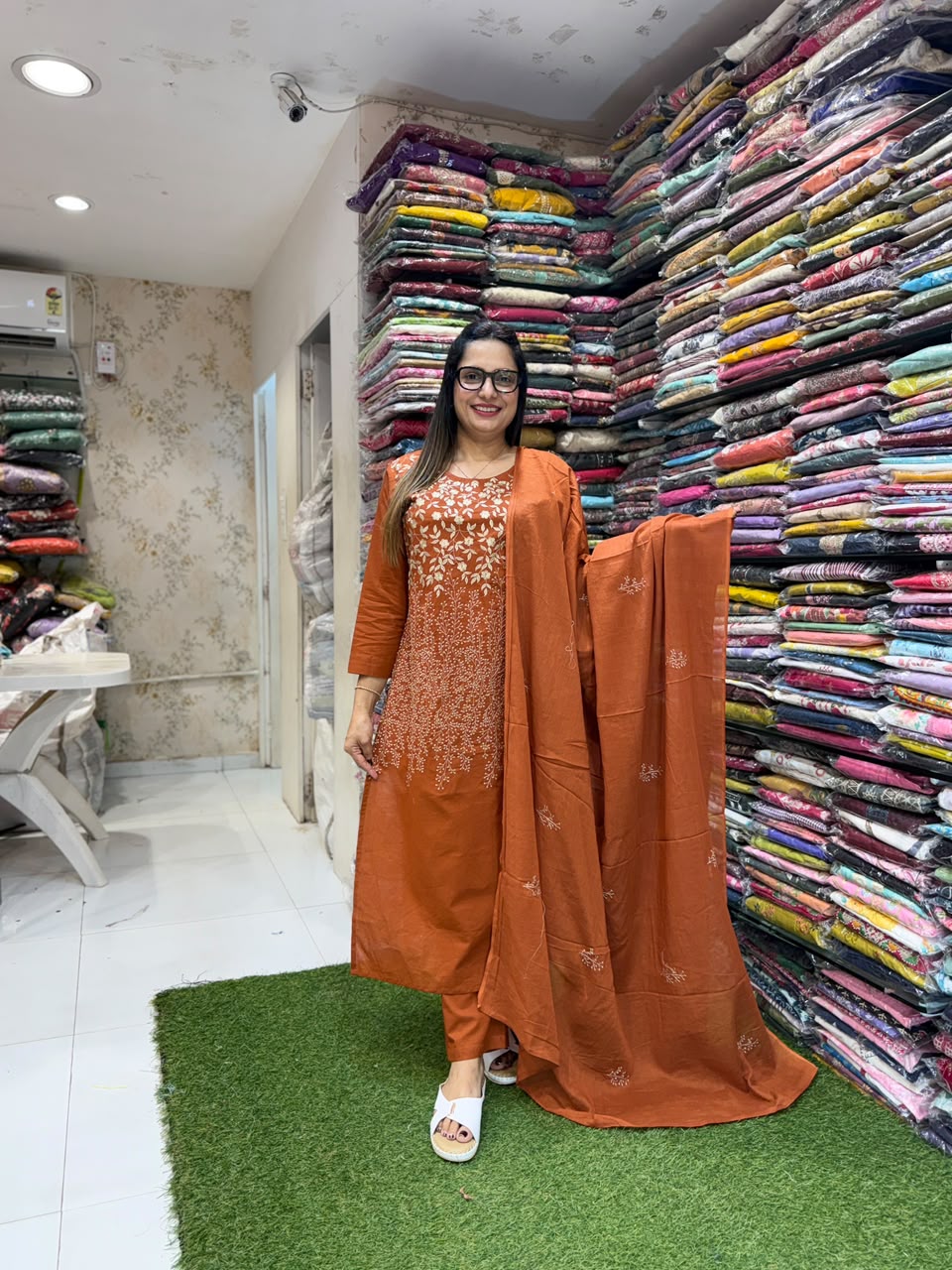 Pure Cotton Rust 3pc Set