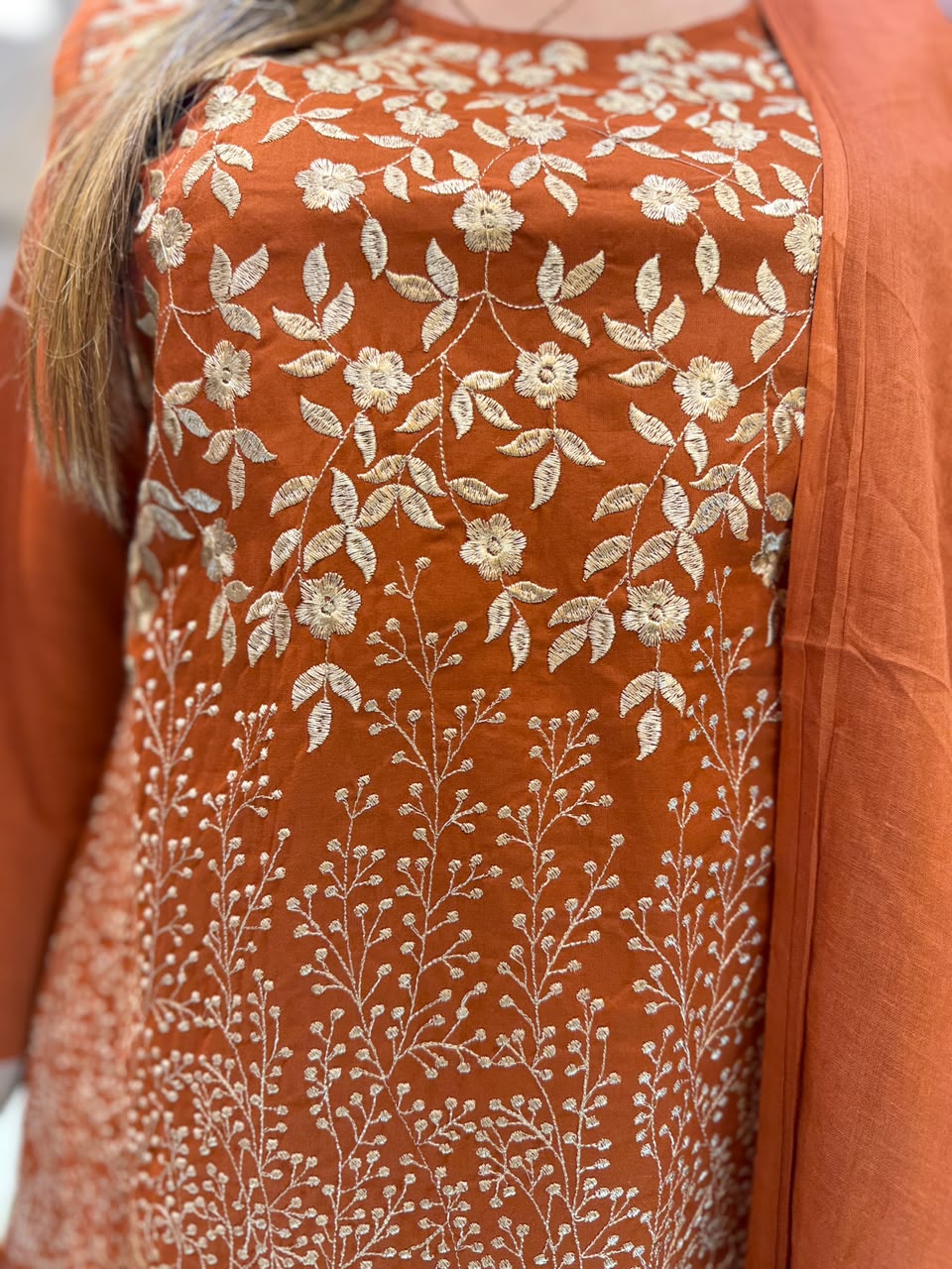 Pure Cotton Rust 3pc Set