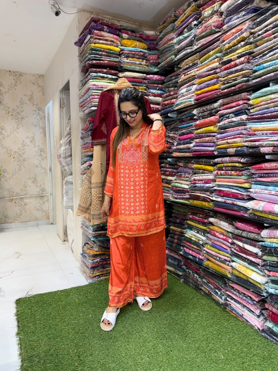 Pure Crep Orange 2pc Set