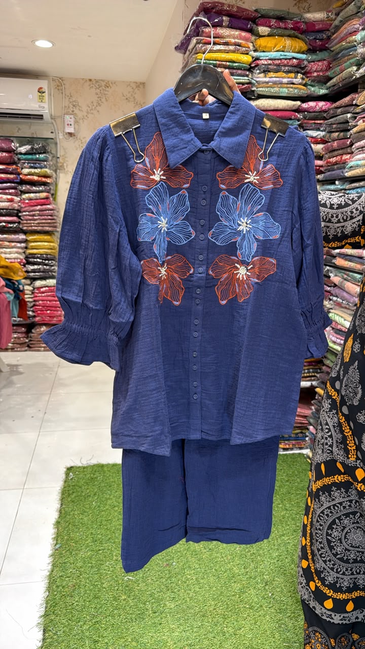 Pure Cotton Blue 2pc Set