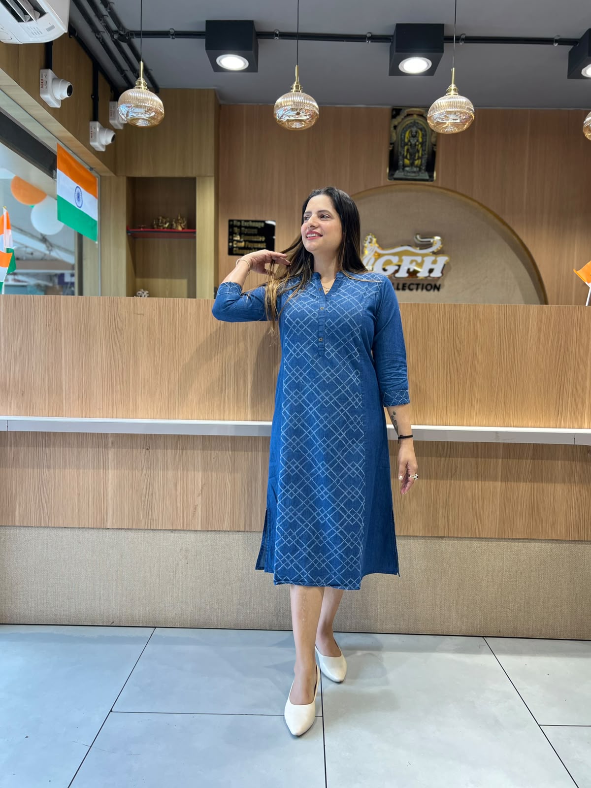 Pure Denim Blue Midi