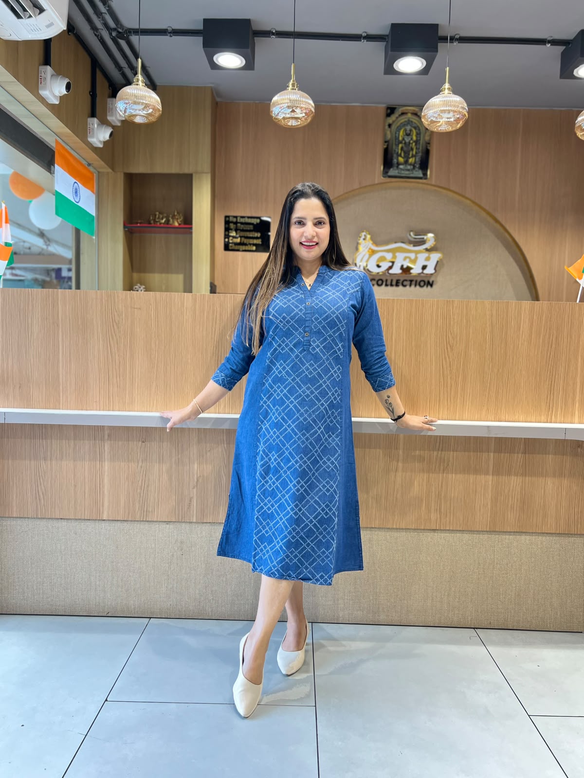 Pure Denim Blue Midi