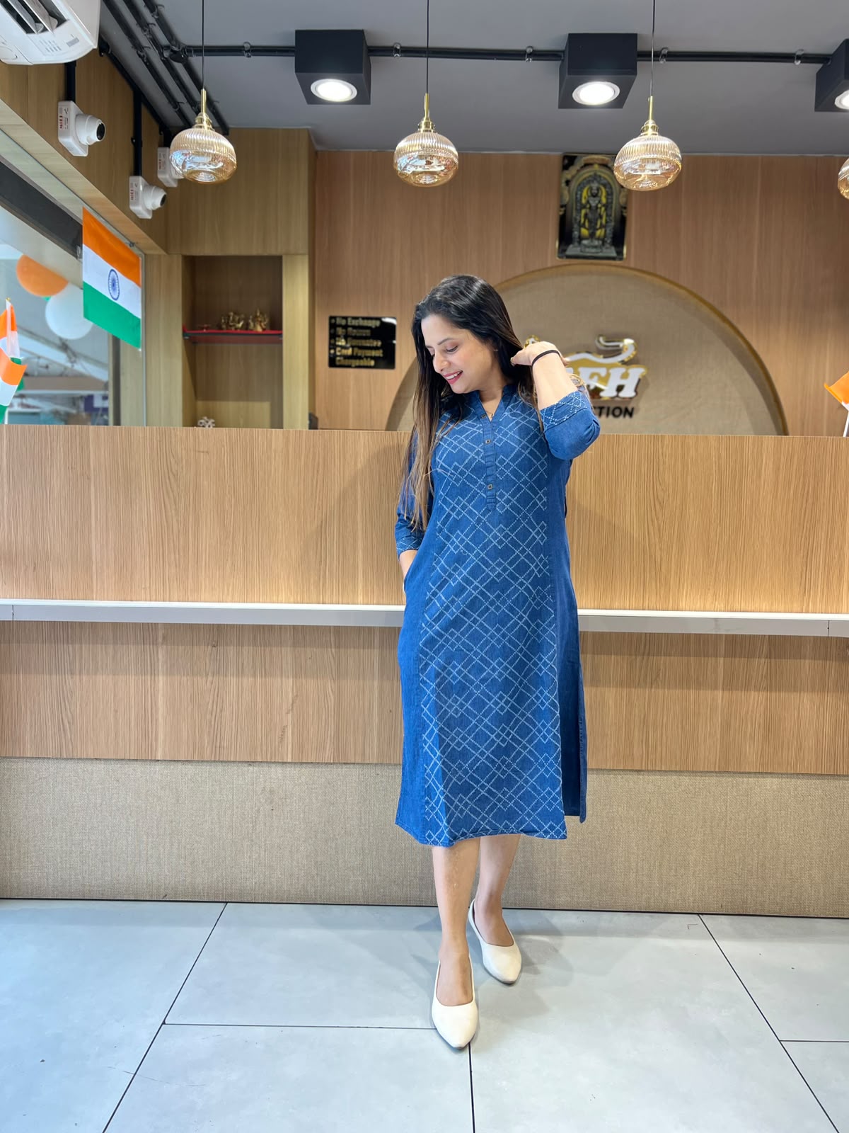 Pure Denim Blue Midi