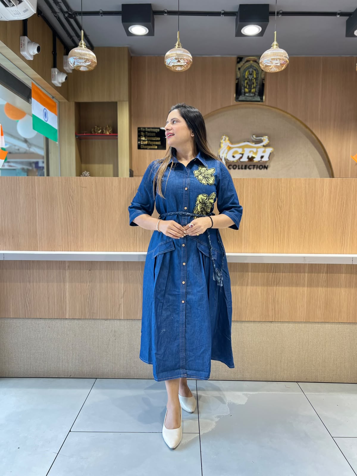 Pure Denim Blue Midi