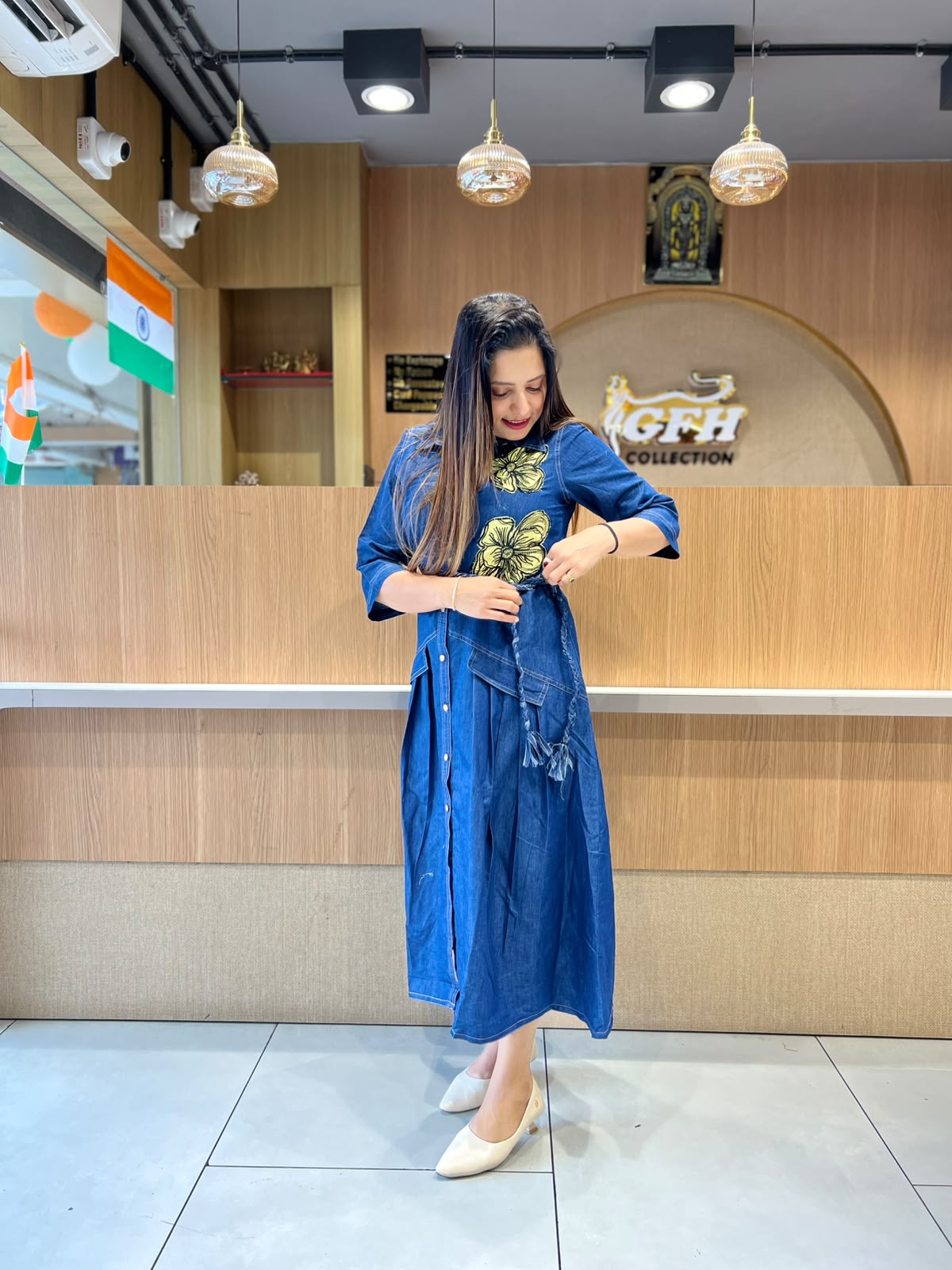 Pure Denim Blue Midi
