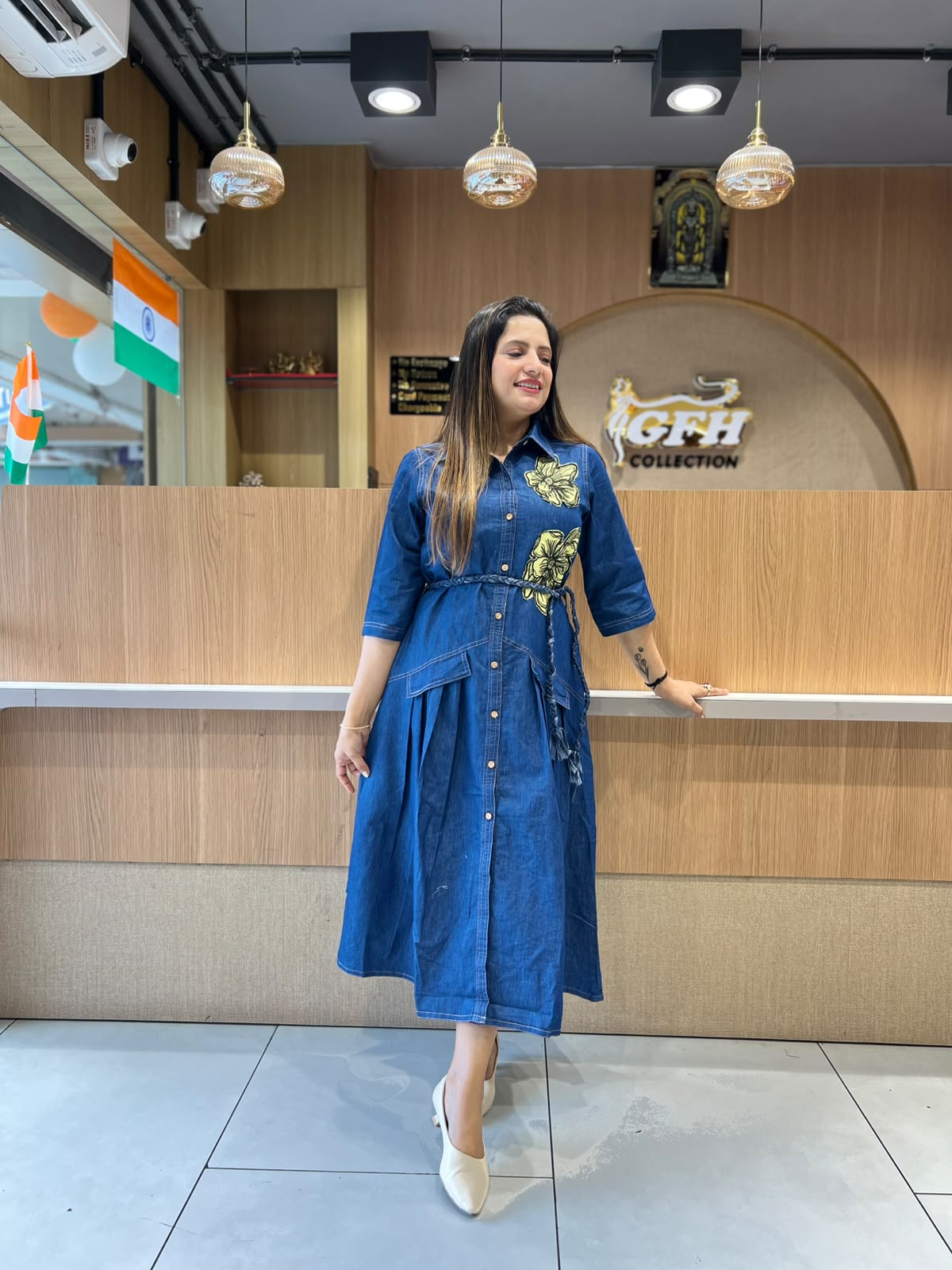 Pure Denim Blue Midi