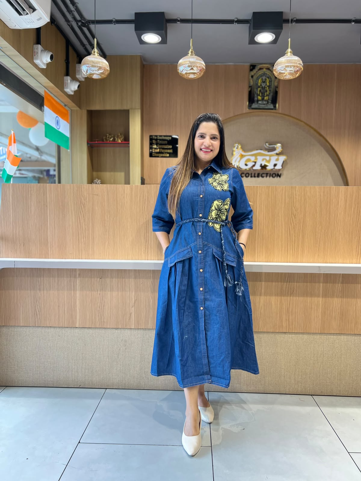 Pure Denim Blue Midi
