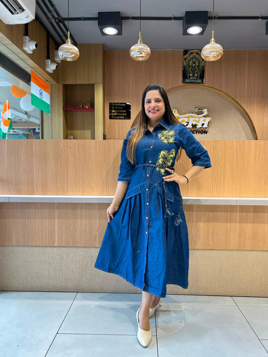 Pure Denim Blue Midi
