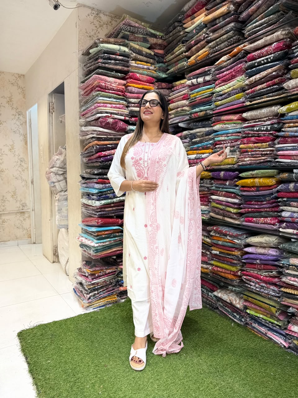 Pure Cotton Pearl White 3pc Set