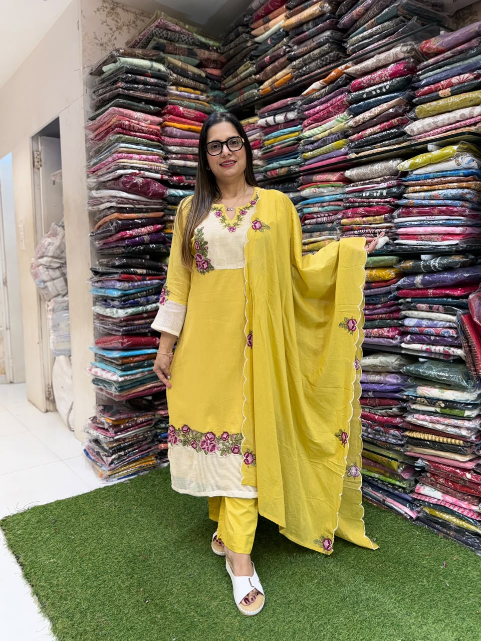 Pure Crush Cotton Yellow 3pc Set