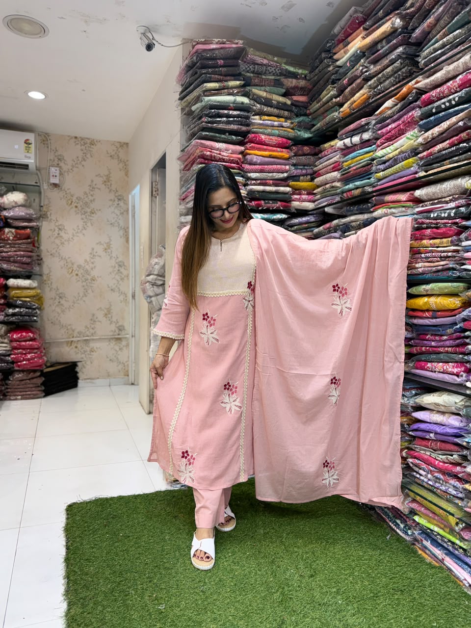 Pure Crush Cotton Blush Pink 3pc Set