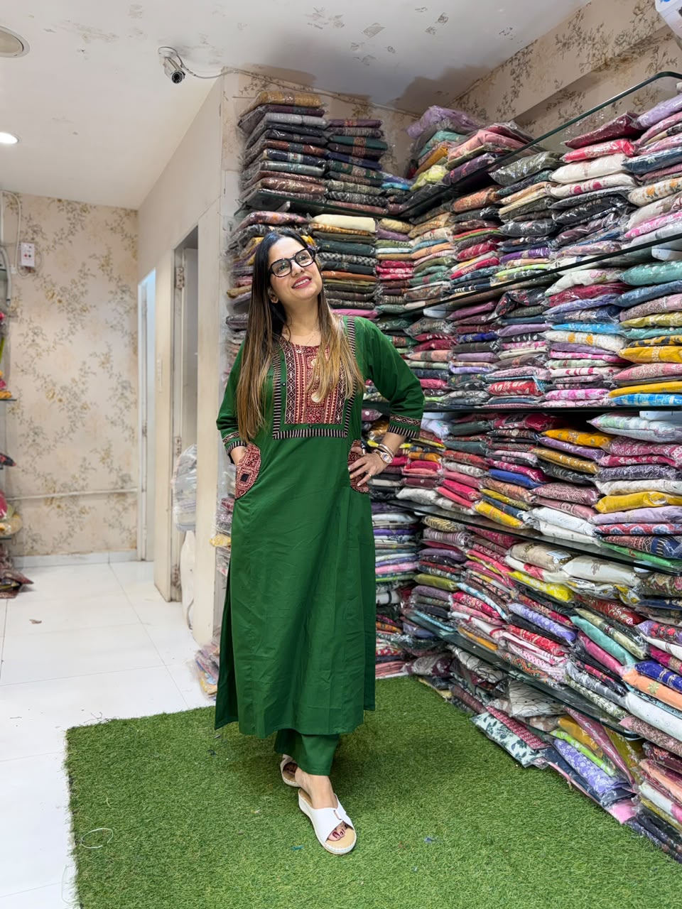 Pure Daabu Cotton Green 2pc Set
