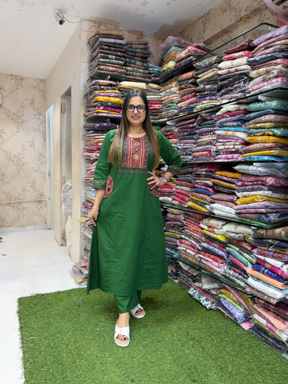 Pure Daabu Cotton Green 2pc Set