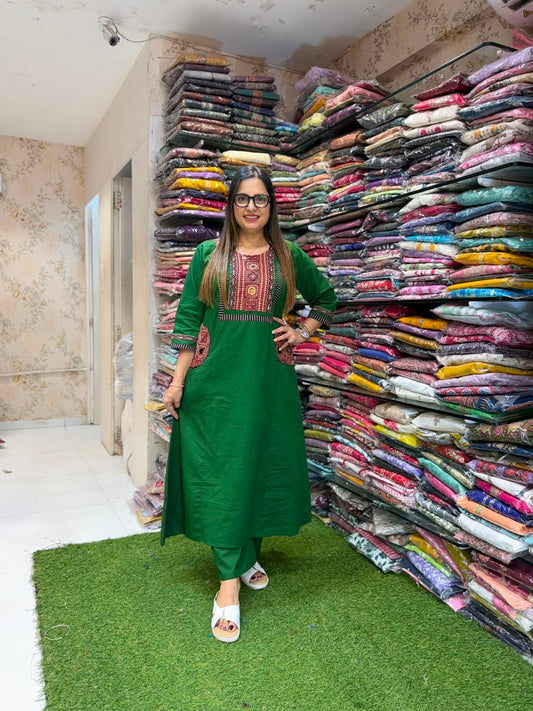 Pure Daabu Cotton Green 2pc Set