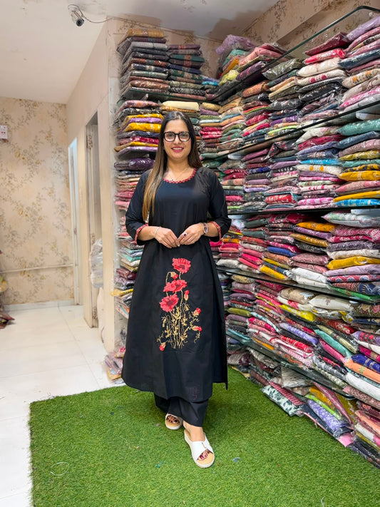 Pure Daabu Cotton Black 2pc Set