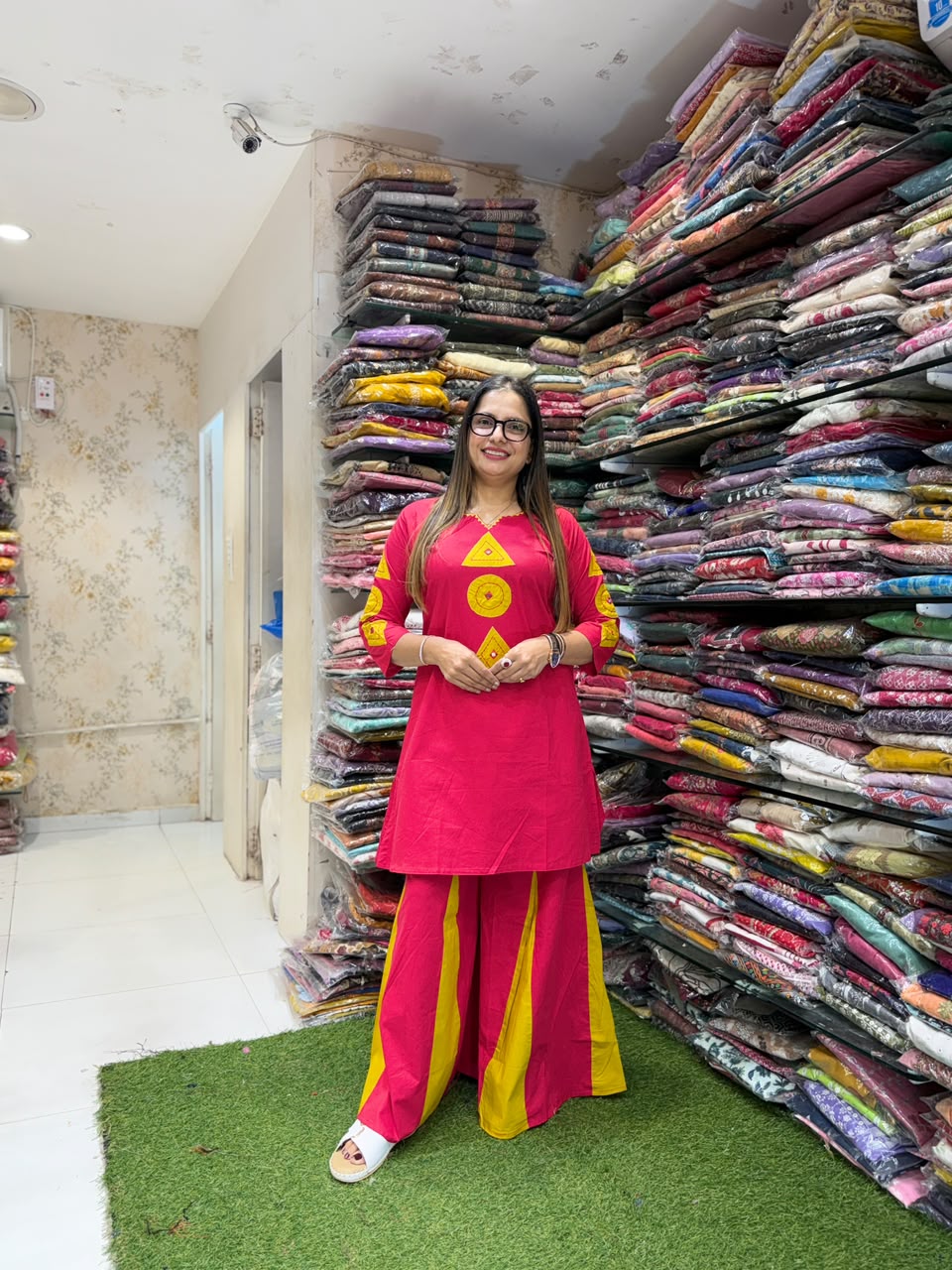 Pure Daabu Cotton Red 2pc Set