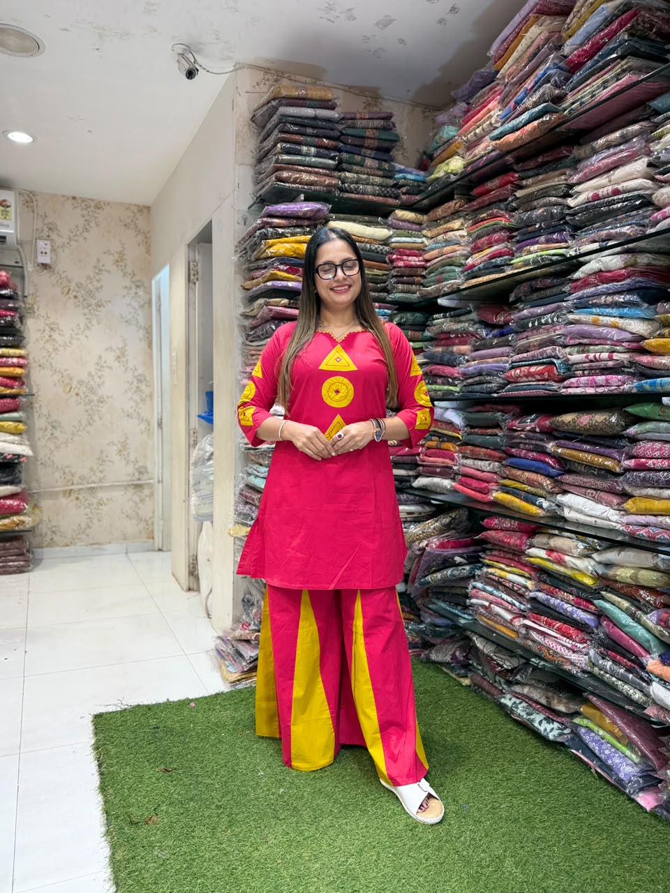 Pure Daabu Cotton Red 2pc Set