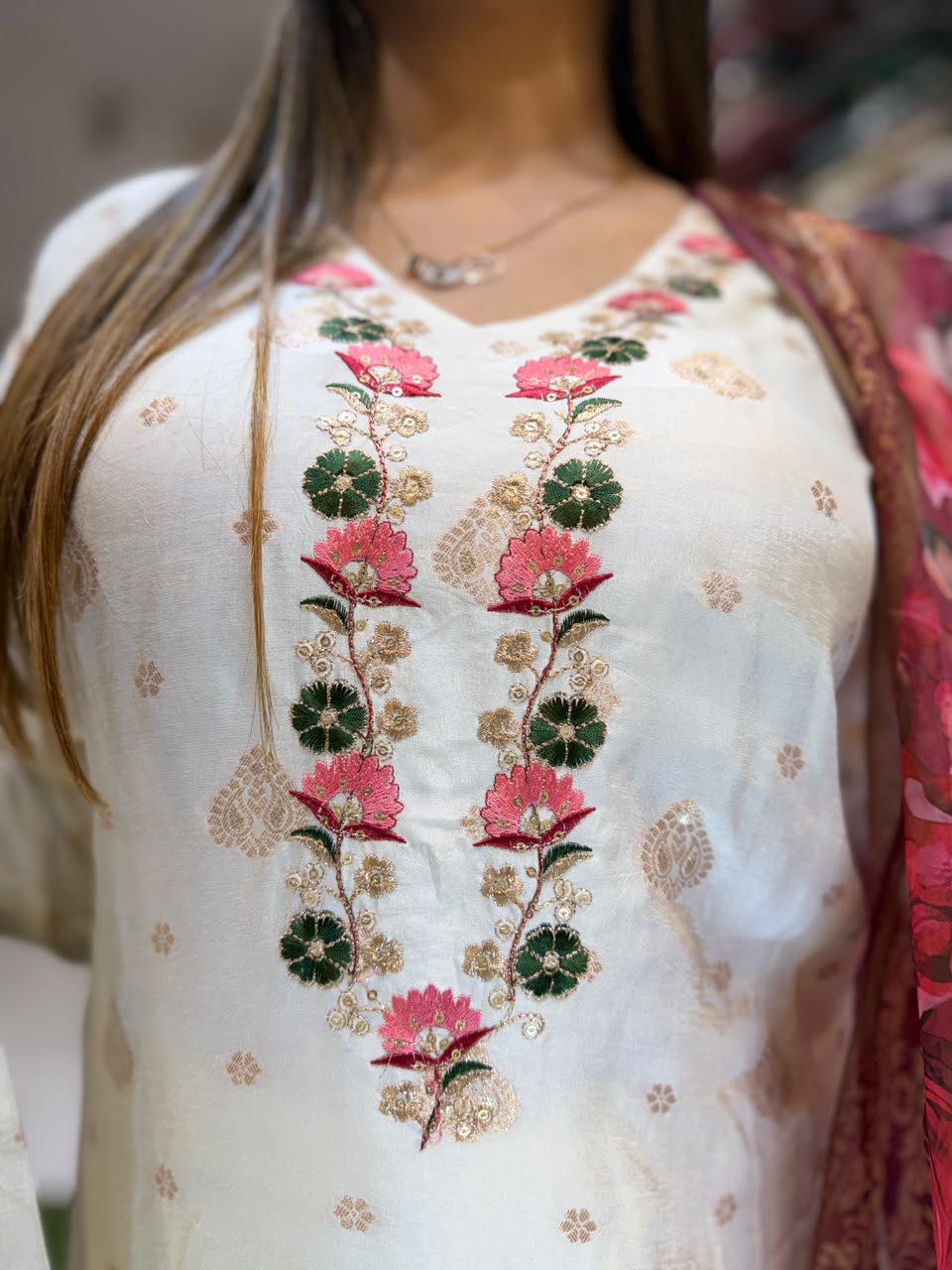 Pure Russian Silk Ivory 3pc Set