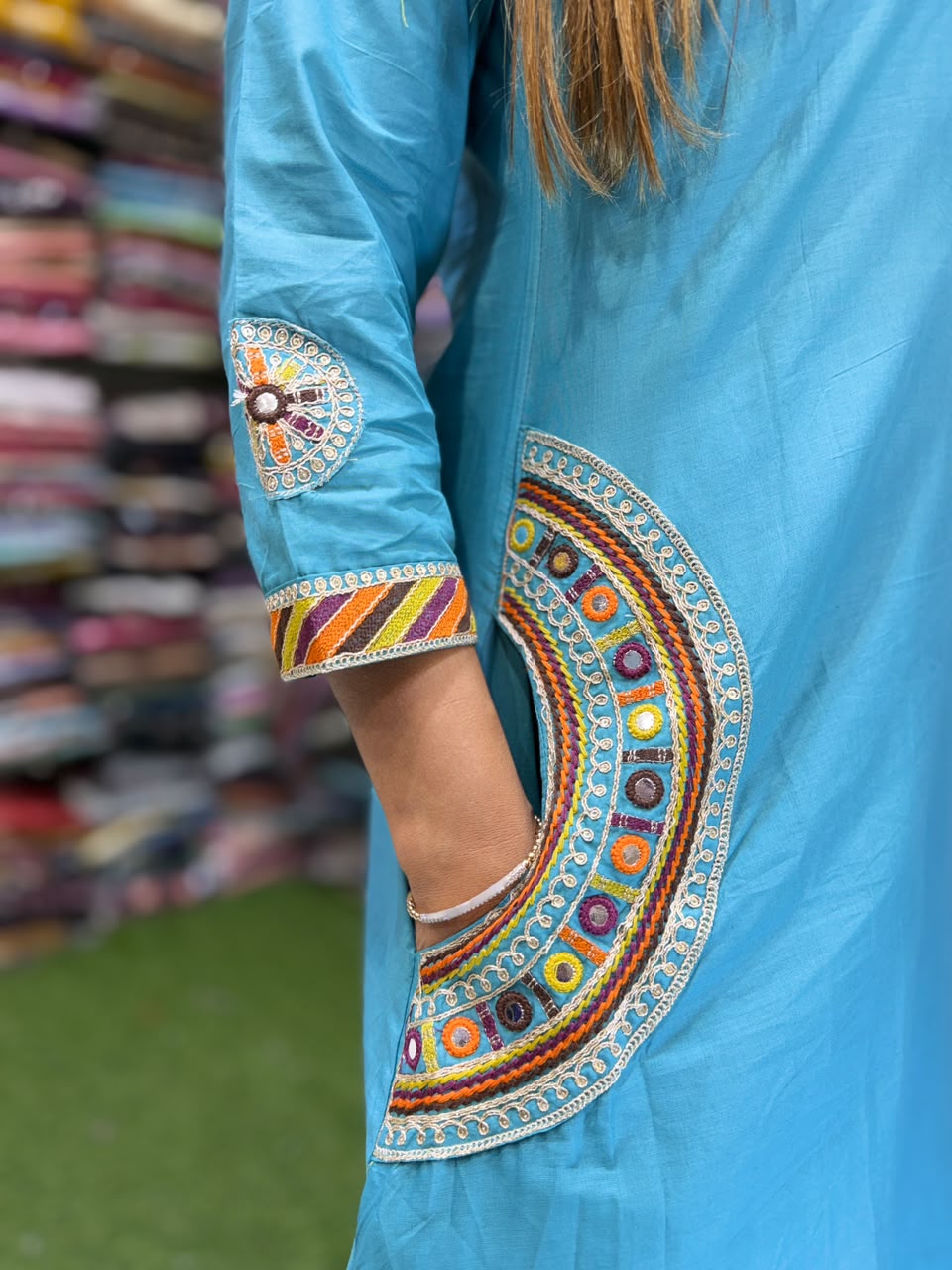 Pure Cotton Firozi 2pc Set