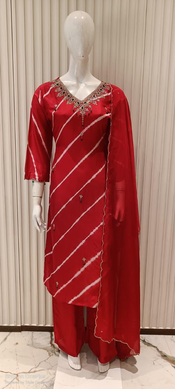 Pure Dola Silk Red 3pc Set