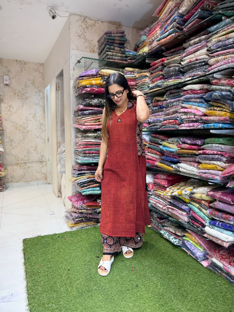 Pure Cotton Dark Rust 2pc Set