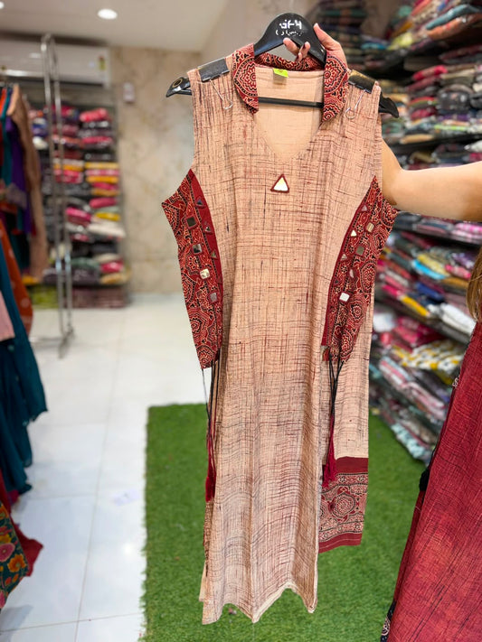 Pure Cotton Beige 2pc Set