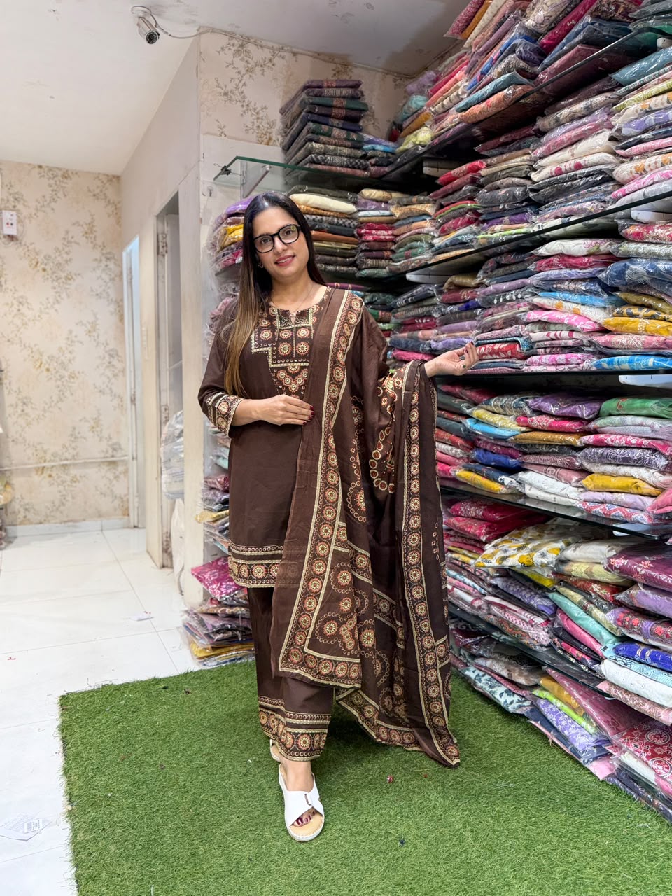 Pure Cotton Brown 3pc Set