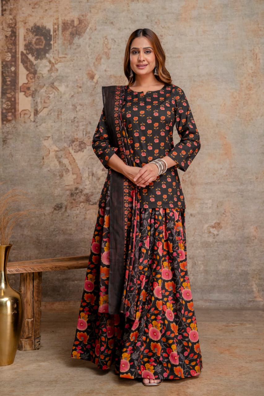Pure Cotton Black 3pc Set